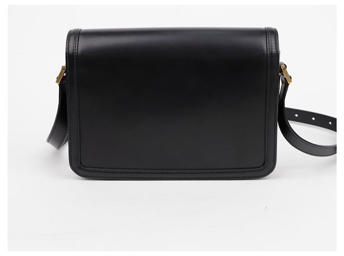 Saint Laurent Borsa a tracolla Sorellino Medium Black con finiture dorate Nero - vista 3
