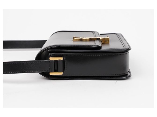 Saint Laurent Borsa a tracolla Sorellino Medium Black con finiture dorate Nero - vista 4