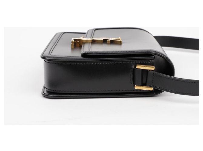 Saint Laurent Borsa a tracolla Sorellino Medium Black con finiture dorate Nero - vista 6