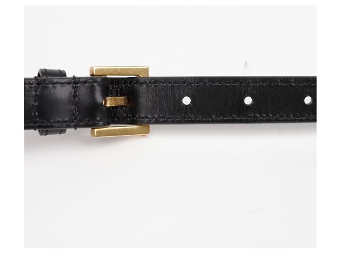 Saint Laurent Borsa a tracolla Sorellino Medium Black con finiture dorate Nero - vista 9