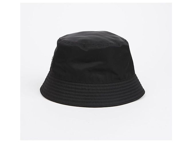 Prada Re-Nylon Bucket Hat mit Triangle Logo Schwarz - Ansicht 4