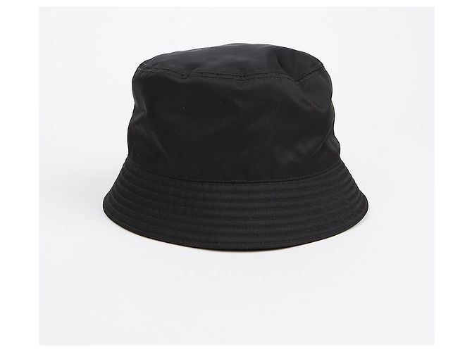 Prada Re-Nylon Bucket Hat mit Triangle Logo Schwarz - Ansicht 5