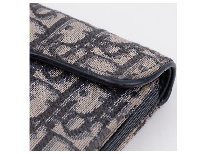 Dior Cartera acordeón Saddle en jacquard Oblique Azul - vista 13