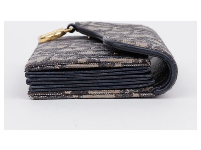 Dior Cartera acordeón Saddle en jacquard Oblique Azul - vista 4