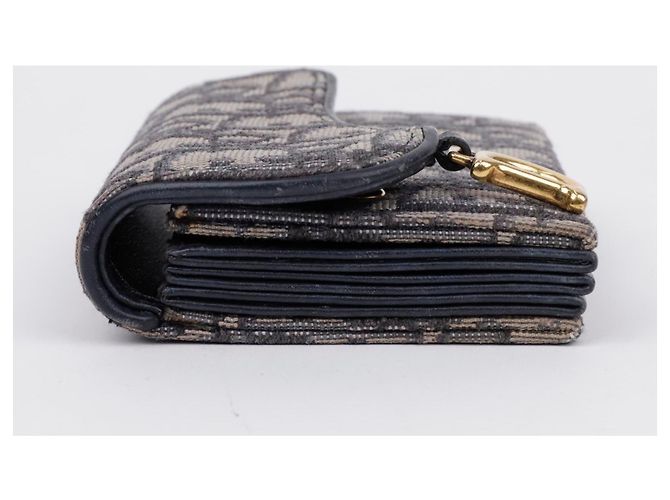 Dior Cartera acordeón Saddle en jacquard Oblique Azul - vista 5