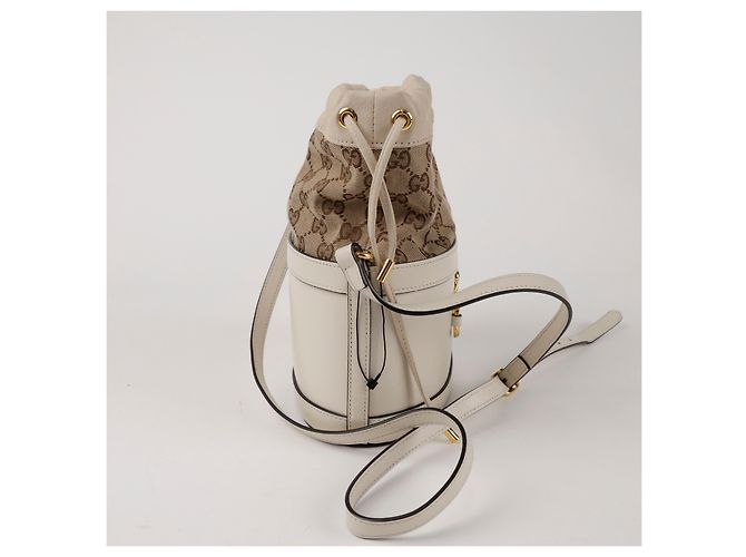 Horsebit 1955 Gucci Horsebit Bucket Bag Weiß - Ansicht 5