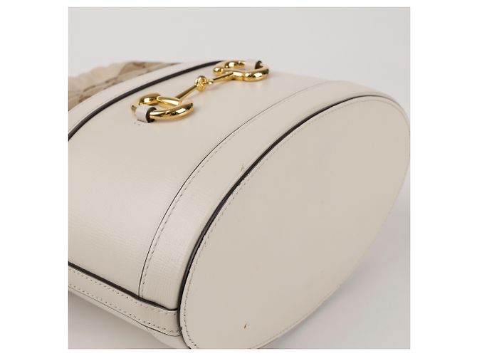 Horsebit 1955 Gucci Horsebit Bucket Bag Weiß - Ansicht 7