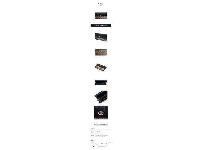 Gucci GG Marmont Leder-Langgeldbörse Mehrfarben - Ansicht 2