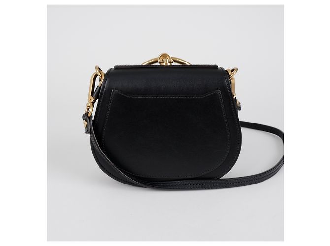 Chloé Piccola borsa tote e borsa a tracolla Nile in pelle nera Nero - vista 4