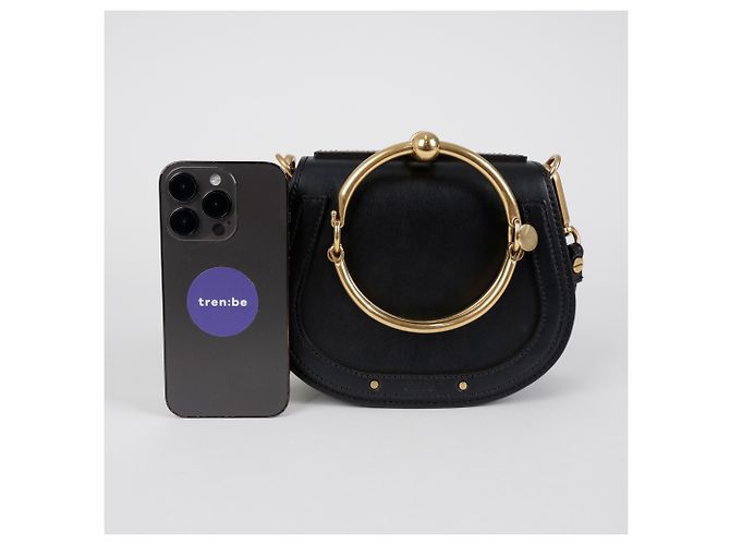 Chloé Piccola borsa tote e borsa a tracolla Nile in pelle nera Nero - vista 8