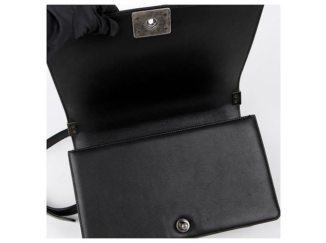 Chanel Borsa a tracolla Boy Large per ragazzo Nero - vista 10