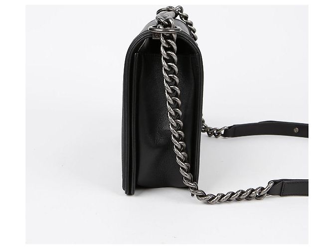 Chanel Borsa a tracolla Boy Large per ragazzo Nero - vista 5