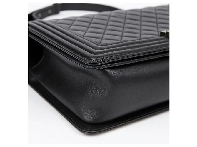 Chanel Borsa a tracolla Boy Large per ragazzo Nero - vista 8