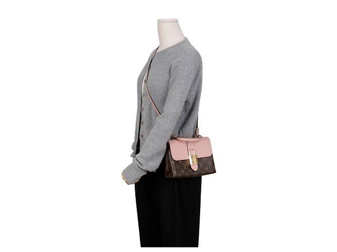 Louis Vuitton Monogram Rocky BB Leder Tote Schultertasche Rose Powder Pink - Ansicht 15