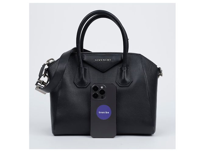 Givenchy Piccola borsa Antigona in pelle granulata nera - vista 17