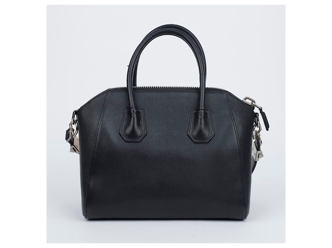 Givenchy Piccola borsa Antigona in pelle granulata nera - vista 3