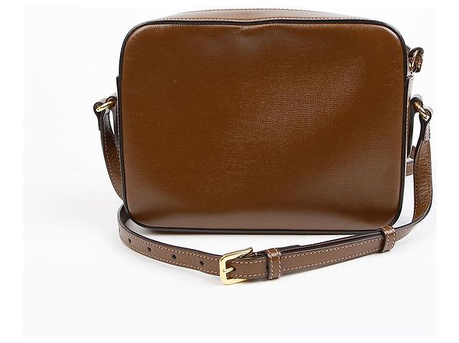 Horsebit 1955 Gucci Piccola borsa a tracolla Horsebit Marrone - vista 4