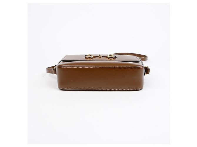 Horsebit 1955 Gucci Piccola borsa a tracolla Horsebit Marrone - vista 6