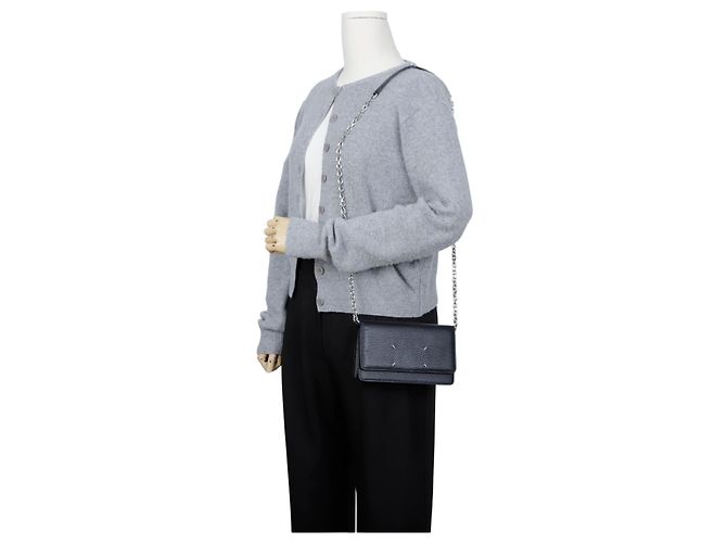 Maison Martin Margiela Portafoglio con catena e cuciture Nero - vista 12