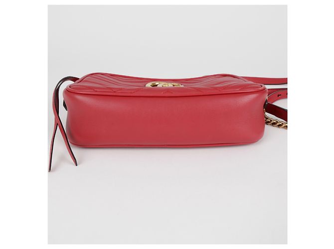 Gucci Borsa a tracolla GG Marmont Small Rossa - vista 12