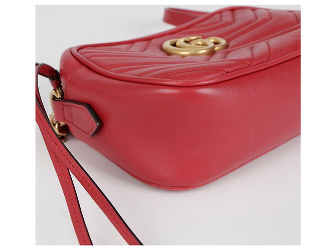 Gucci Borsa a tracolla GG Marmont Small Rossa - vista 13