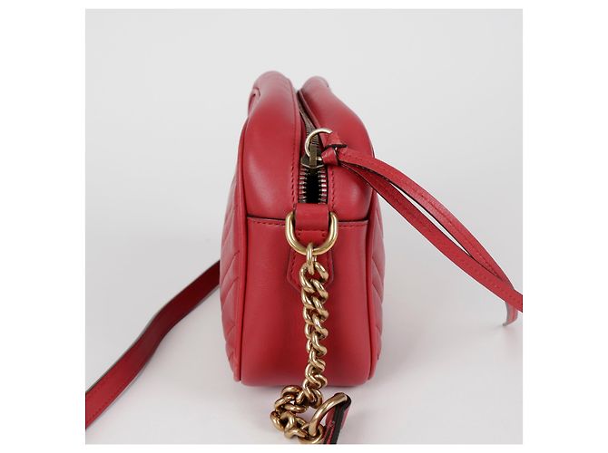Gucci Borsa a tracolla GG Marmont Small Rossa - vista 9