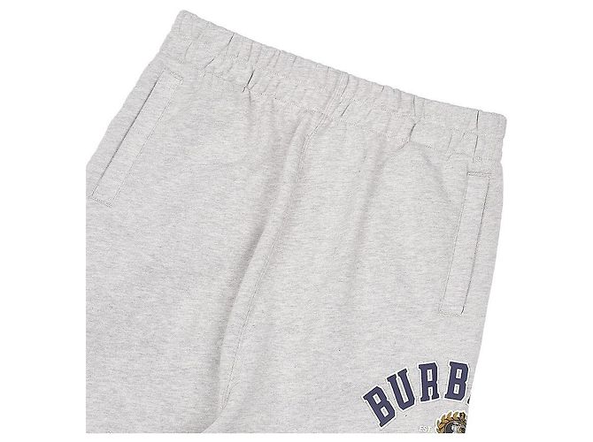Burberry Pantaloni in cotone per bambina BONNY VARSITY Argento - vista 3