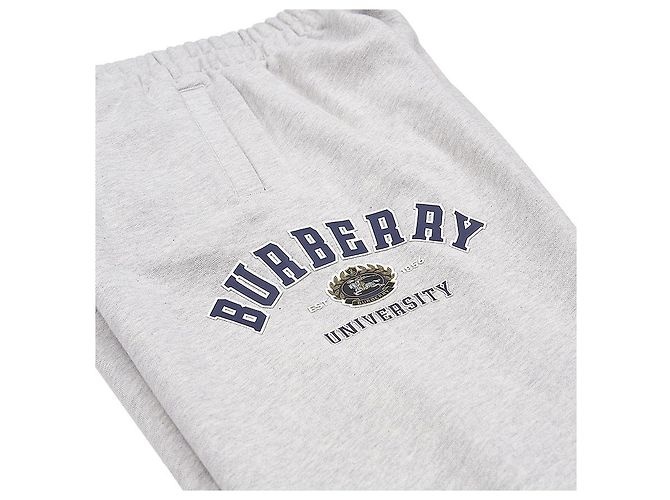 Burberry Pantaloni in cotone per bambina BONNY VARSITY Argento - vista 6