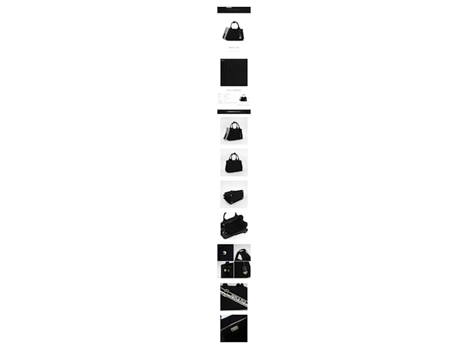 Prada Canvas Shopping Bag Schwarz - Ansicht 2