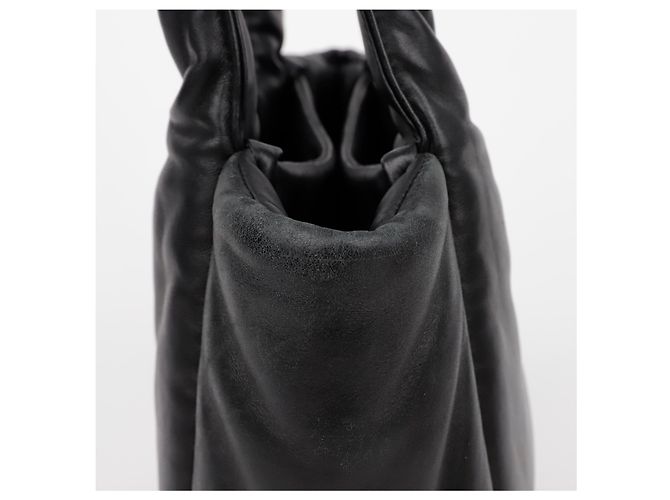 Prada Bolsa Tote de couro napa acolchoado macio preto - vista 5