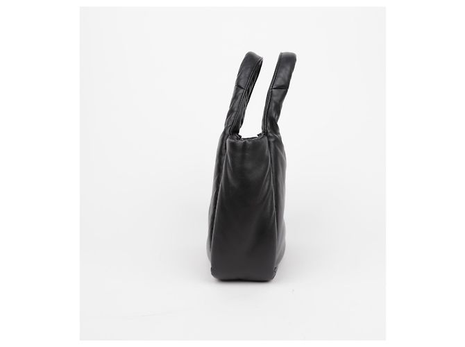 Prada Bolsa Tote de couro napa acolchoado macio preto - vista 6