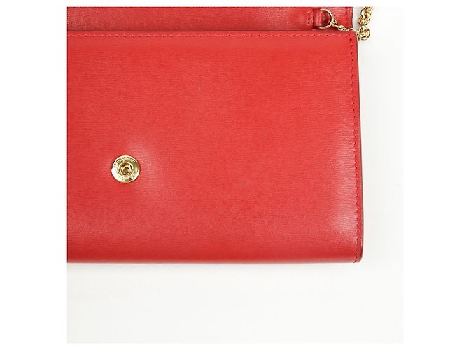 Salvatore Ferragamo Borsa a tracolla portafoglio Gancini Rossa Rosso - vista 10