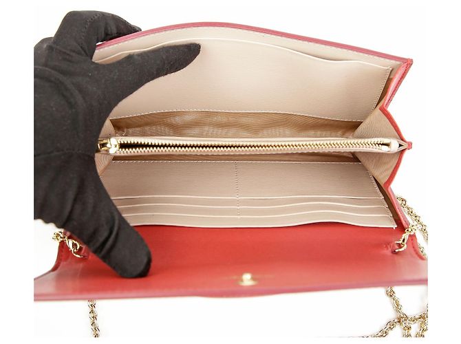 Salvatore Ferragamo Borsa a tracolla portafoglio Gancini Rossa Rosso - vista 11
