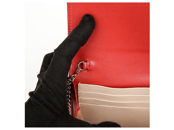Salvatore Ferragamo Borsa a tracolla portafoglio Gancini Rossa Rosso - vista 13
