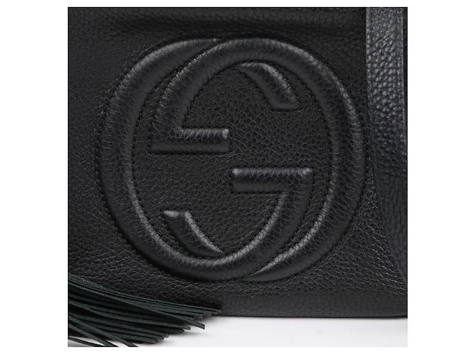 Gucci Borsa a tracolla in pelle Disco Soho Nero - vista 2