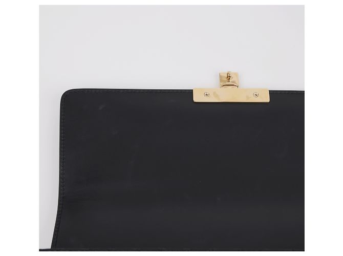 Gucci Borsa a tracolla in pelle Padlock Medium Nera Nero - vista 10