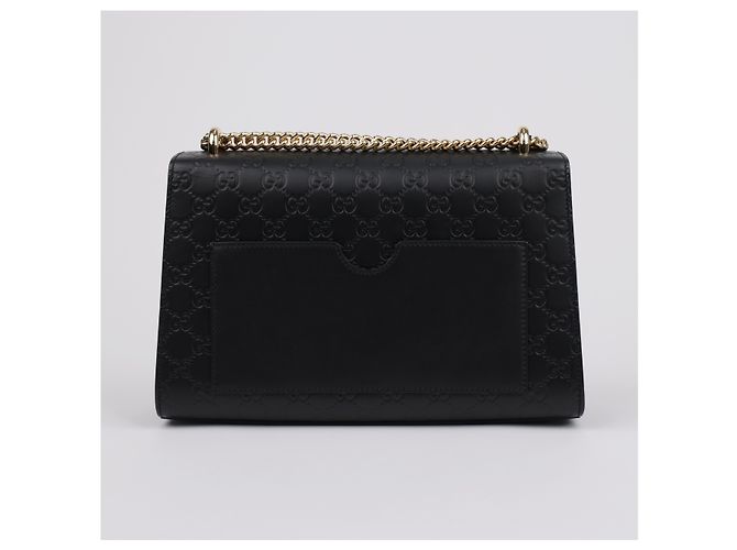 Gucci Borsa a tracolla in pelle Padlock Medium Nera Nero - vista 5
