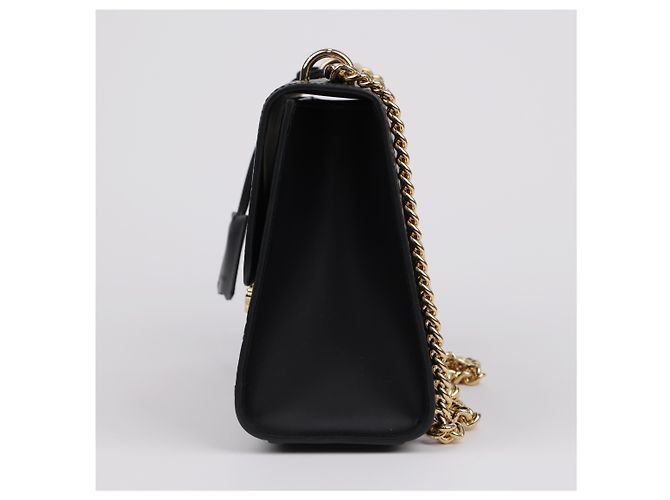 Gucci Borsa a tracolla in pelle Padlock Medium Nera Nero - vista 6