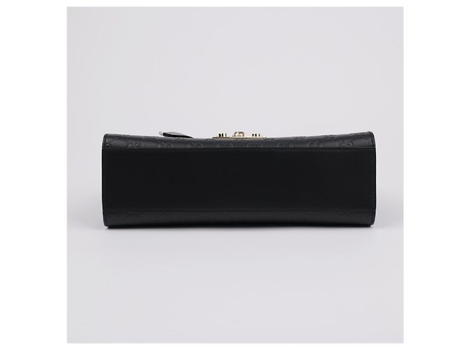 Gucci Borsa a tracolla in pelle Padlock Medium Nera Nero - vista 8