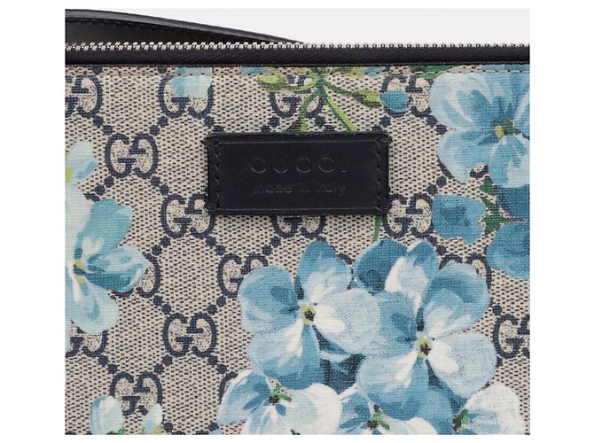 Gucci Clutch a tracolla GG Bloom Blu - vista 2