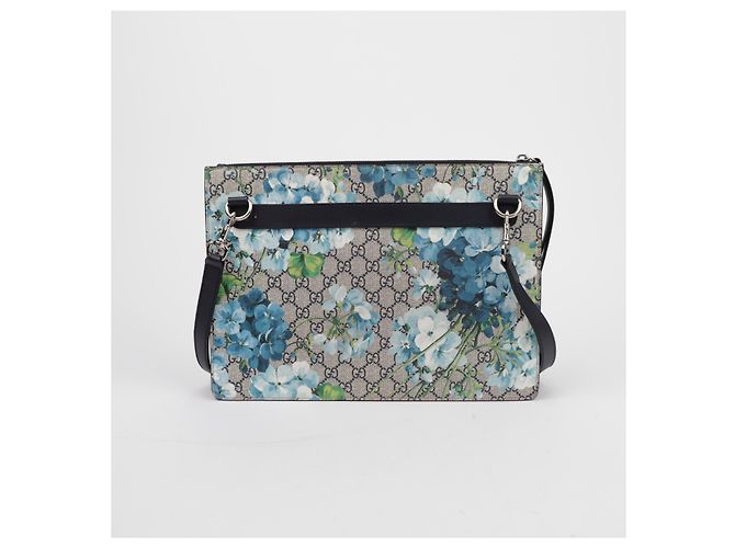 Gucci Clutch a tracolla GG Bloom Blu - vista 5