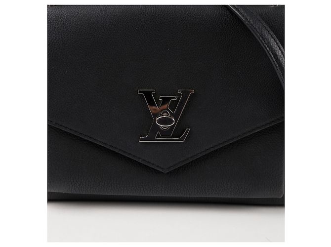 Louis Vuitton Borsa a tracolla e crossbody in pelle Mylockme Chain Black Nero - vista 2