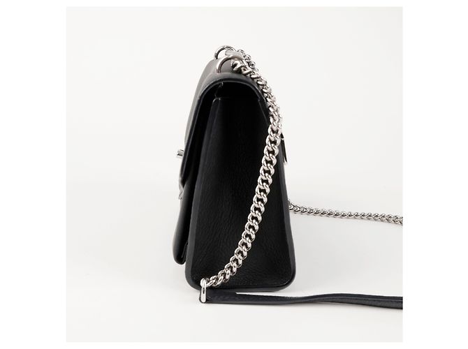 Louis Vuitton Borsa a tracolla e crossbody in pelle Mylockme Chain Black Nero - vista 3