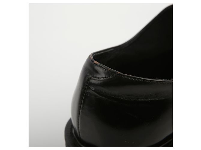 Sandro Scarpe Derby in pelle nera con zip Nero - vista 13