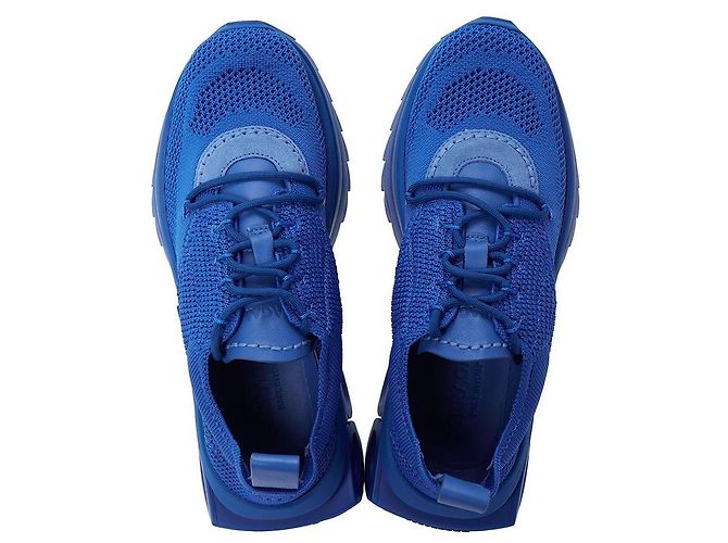 Salvatore Ferragamo Sneakers NIMA KNIT DENIM Blu - vista 3