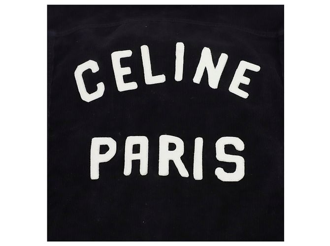 16 Céline Giacca Trucker in velluto a coste da uomo Nero - vista 10