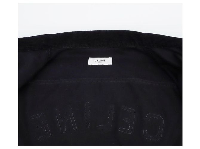 16 Céline Giacca Trucker in velluto a coste da uomo Nero - vista 13