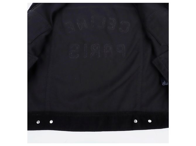 16 Céline Giacca Trucker in velluto a coste da uomo Nero - vista 14
