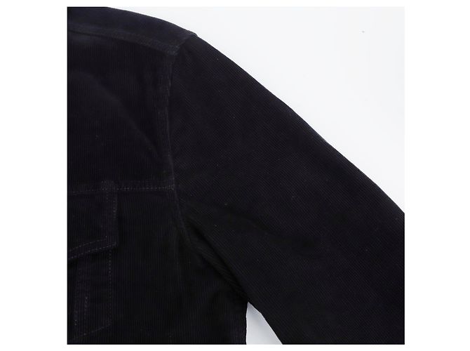 16 Céline Giacca Trucker in velluto a coste da uomo Nero - vista 4
