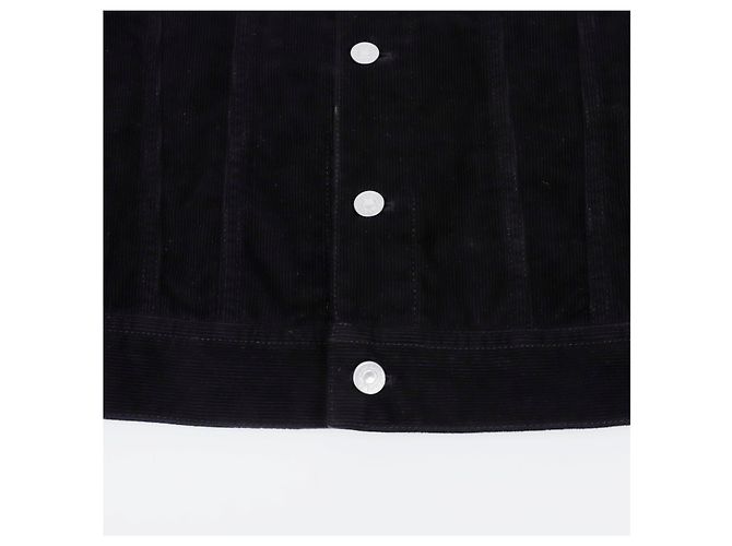 16 Céline Giacca Trucker in velluto a coste da uomo Nero - vista 6